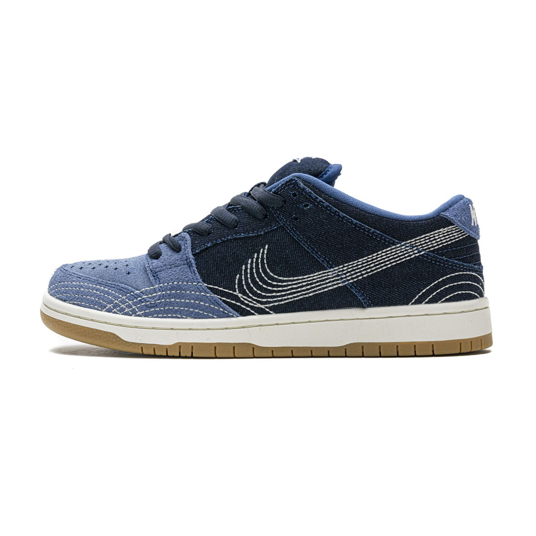 Nike Sb Dunk Low Sashiko Denim Gum Cv0316 400 1 - www.kickbulk.co