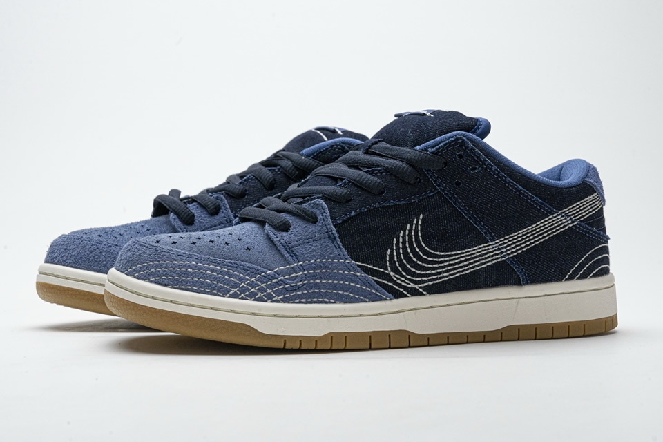 Nike Sb Dunk Low Sashiko Denim Gum Cv0316 400 10 - www.kickbulk.co