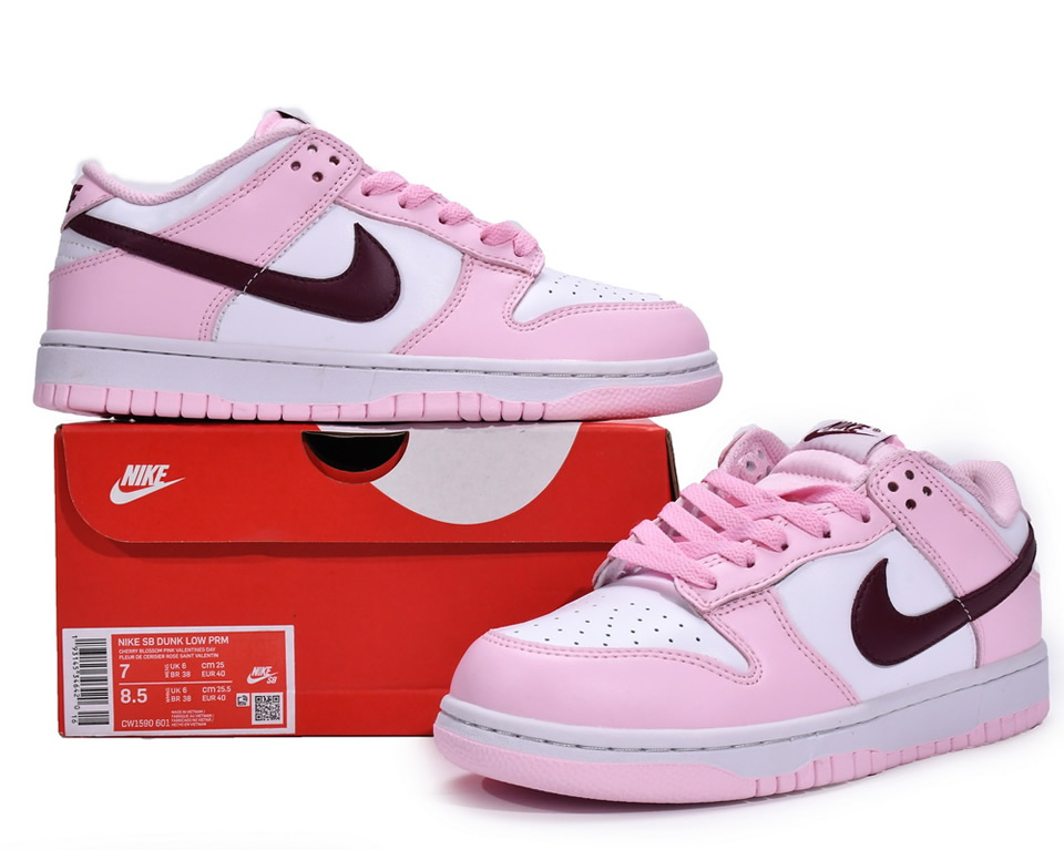 Nike Dunk Low Gs Pink Foam Cw1590 601 3 - www.kickbulk.co