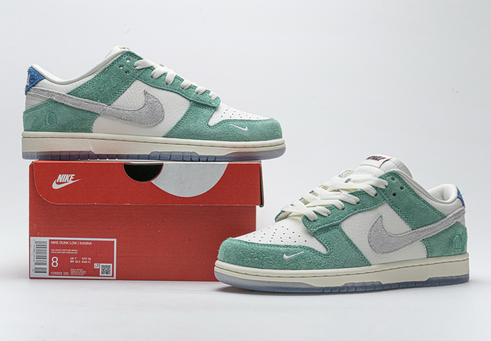 Kasina Nike Dunk Low Neptune Green Cz6501 101 8 - www.kickbulk.co