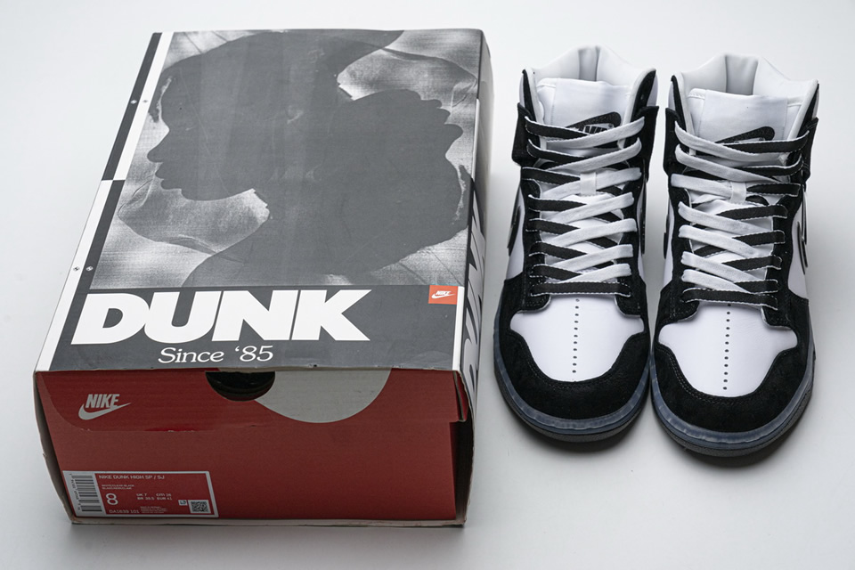 Slam Jam Nike Sb Dunk High Black White Da1639 101 4 - www.kickbulk.co