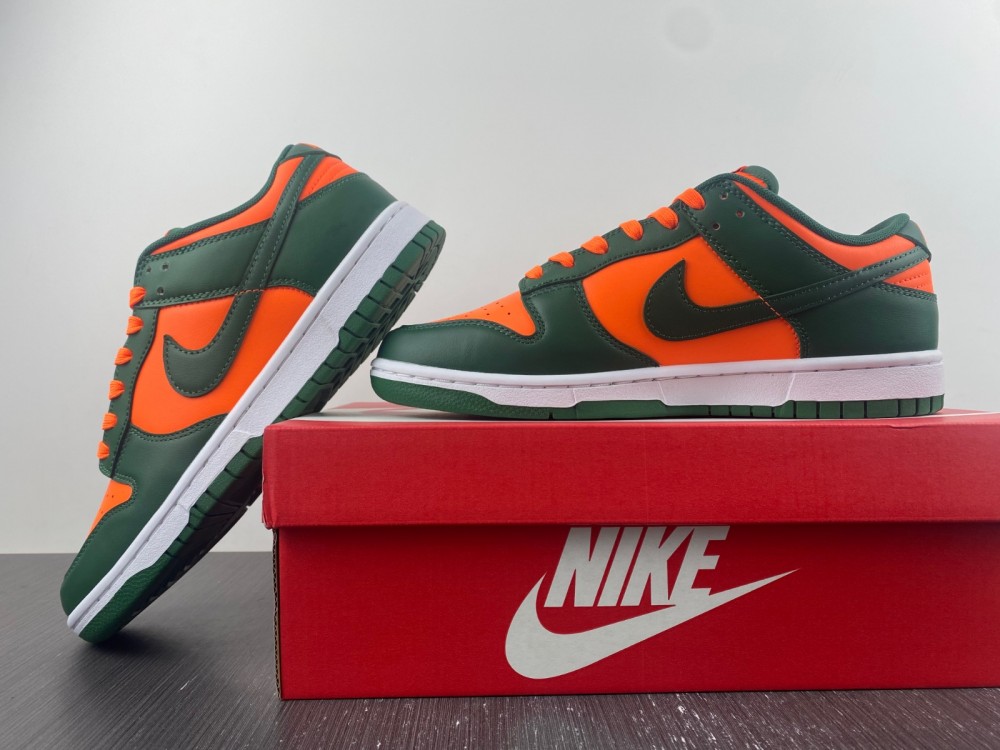 Nike Dunk Low Miami Hurricanes Dd1391 300 11 - www.kickbulk.co