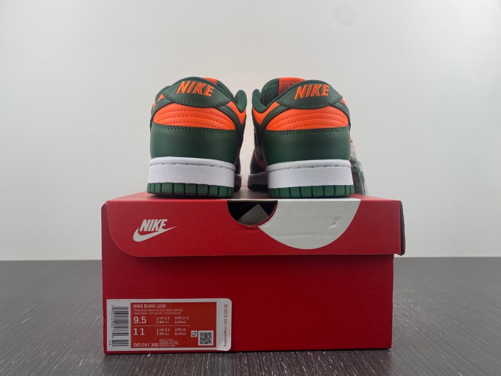 Nike Dunk Low Miami Hurricanes Dd1391 300 14 - www.kickbulk.co