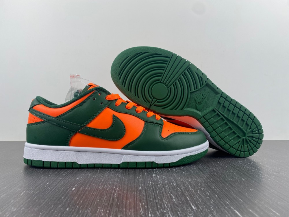 Nike Dunk Low Miami Hurricanes Dd1391 300 9 - www.kickbulk.co