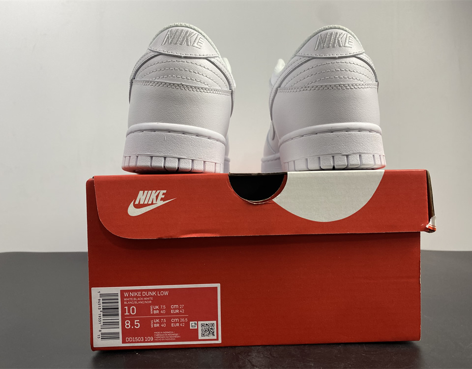 Nike Dunk Low Wmns Triple White Dd1503 109 25 - www.kickbulk.co