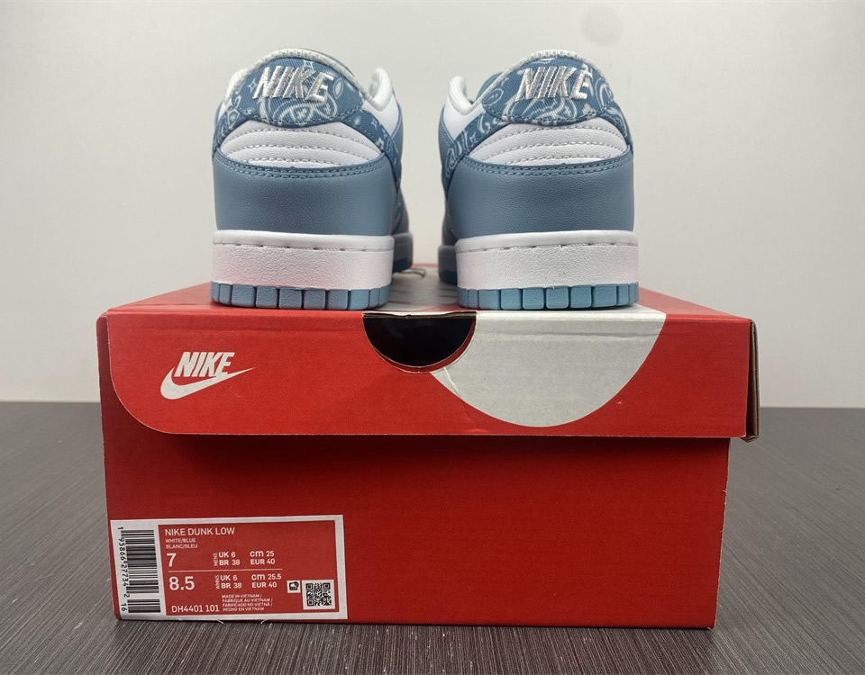 Nike Dunk Low Blue Paisley Dh4401 101 14 - www.kickbulk.co