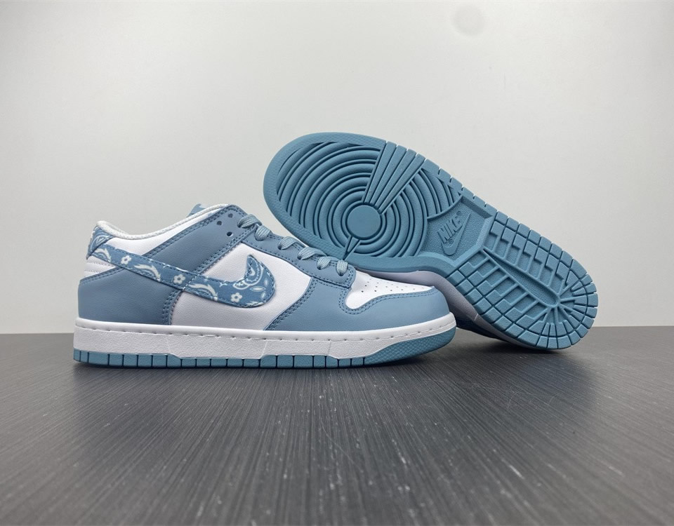 Nike Dunk Low Blue Paisley Dh4401 101 8 - www.kickbulk.co