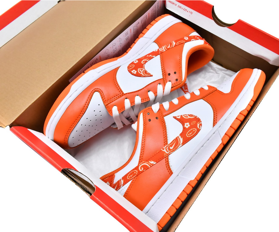Nike Dunk Low Orange Paisley Wmns Dh4401 103 9 - www.kickbulk.co