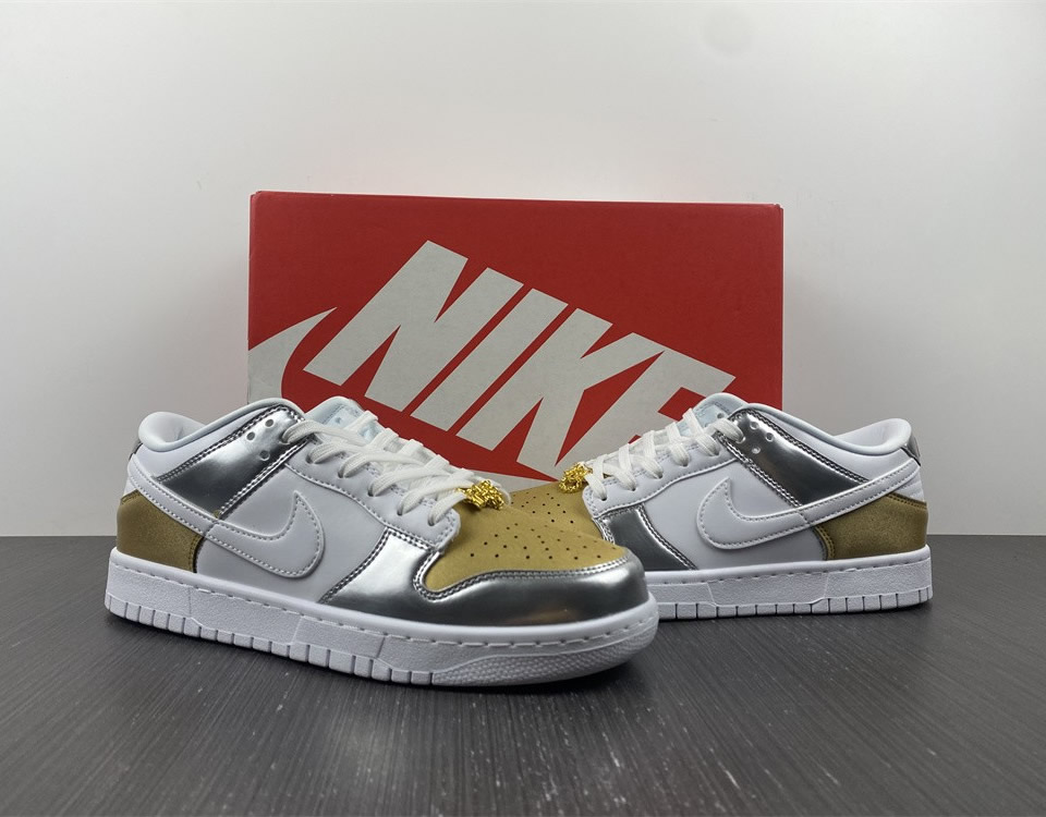 Nike Dunk Low Se Silver Gold Metallic Wmns Dh4403 700 11 - www.kickbulk.co