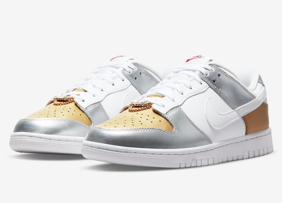 Nike Dunk Low Se Silver Gold Metallic Wmns Dh4403 700 3 - www.kickbulk.co