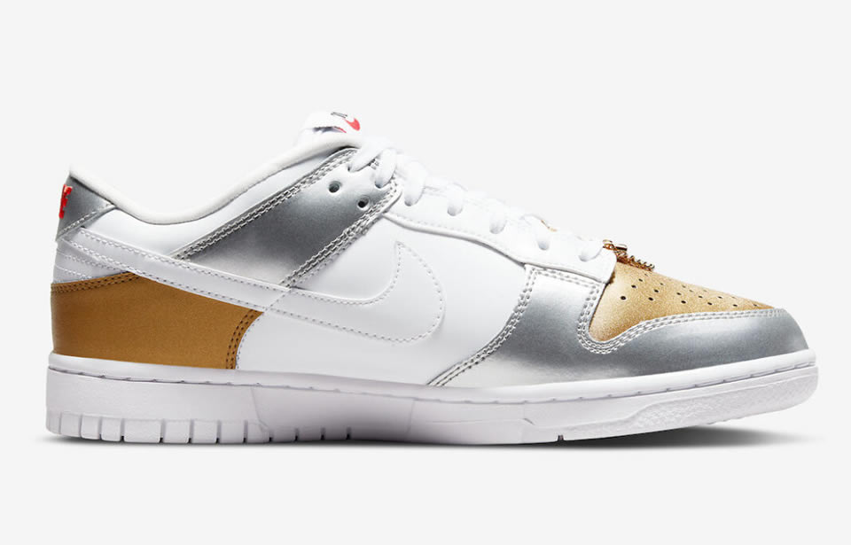 Nike Dunk Low Se Silver Gold Metallic Wmns Dh4403 700 5 - www.kickbulk.co