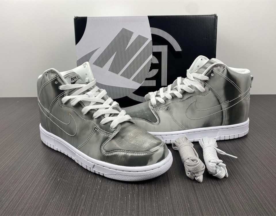 Nike Clot Dunk High Silver Metallic Dh4444 900 9 - www.kickbulk.co