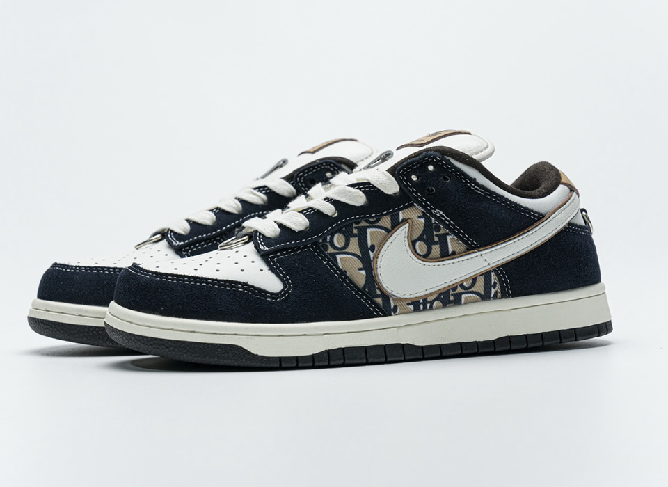 Nike Dunk Sb Dior White Ink Blue Custom Made 4 - www.kickbulk.co