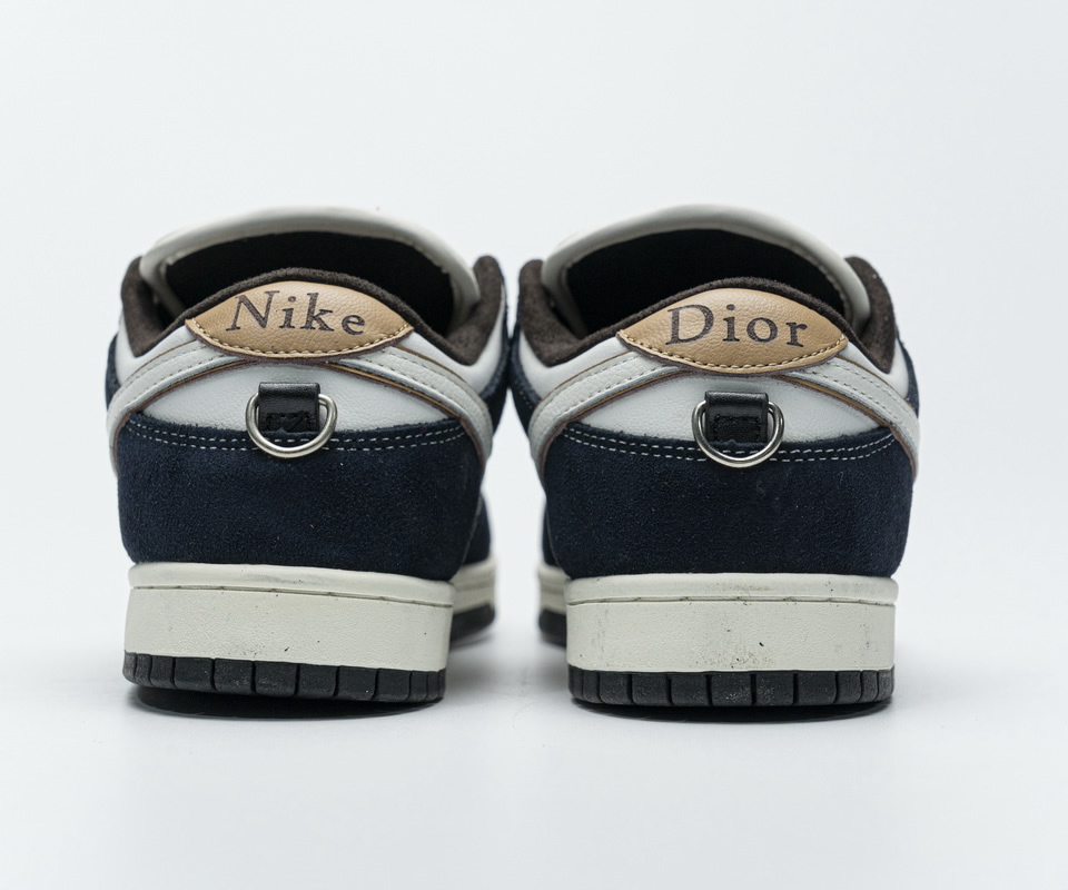 Nike Dunk Sb Dior White Ink Blue Custom Made 5 - www.kickbulk.co