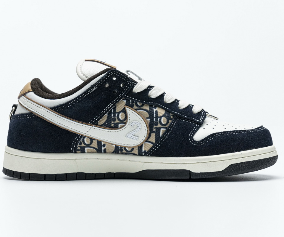 Nike Dunk Sb Dior White Ink Blue Custom Made 7 - www.kickbulk.co