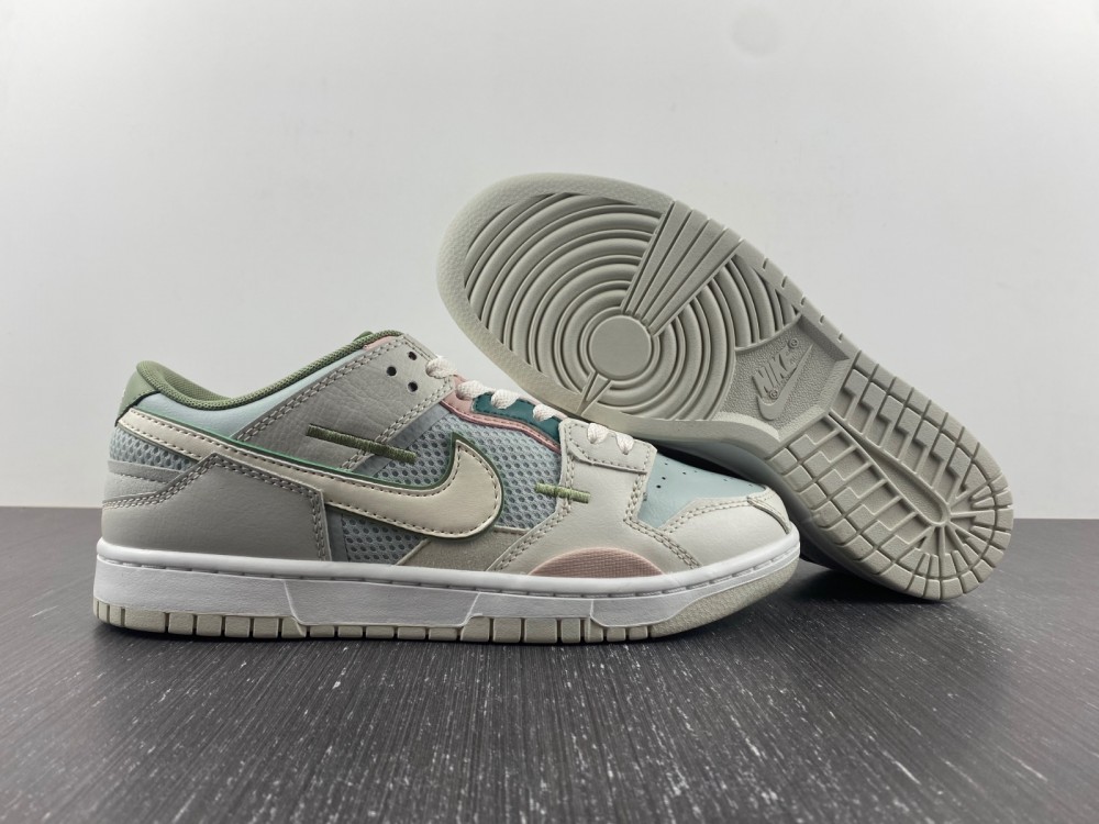 Nike Dunk Scrap Se Grey Haze Oil Green Dm0802 001 9 - www.kickbulk.co