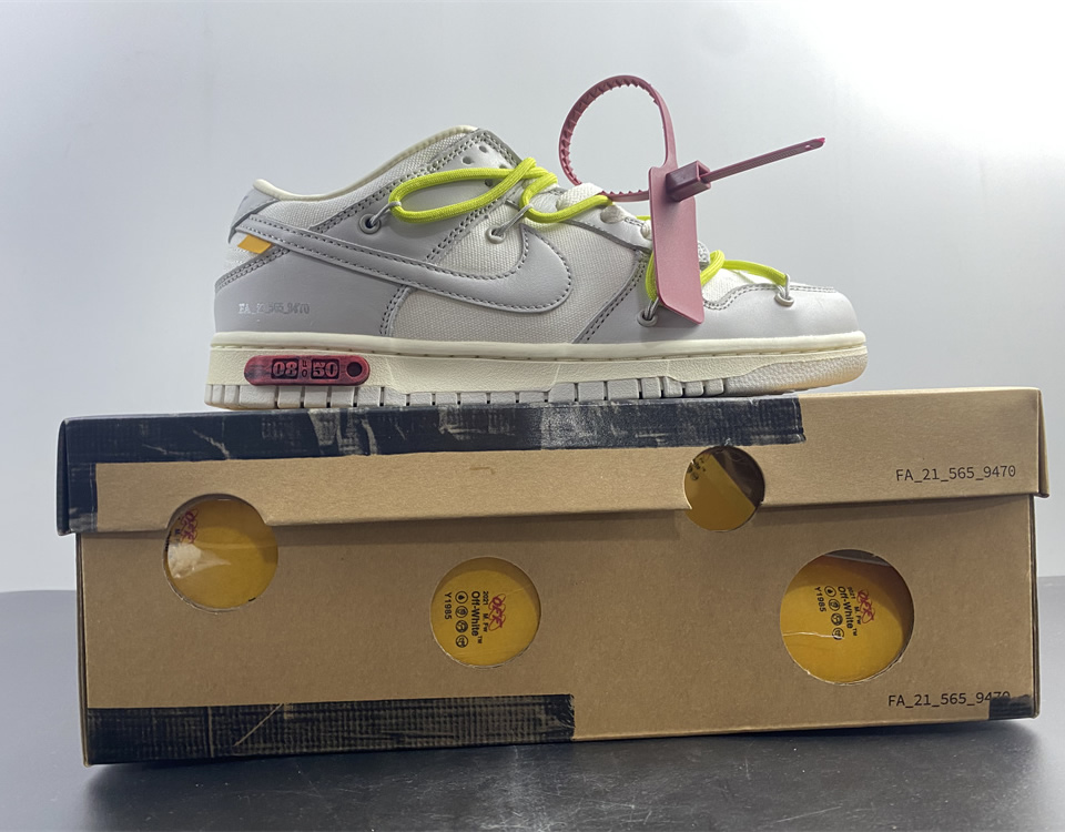 Off White Nike Dunk Low The 50 White Grey Dm1602 106 16 - www.kickbulk.co