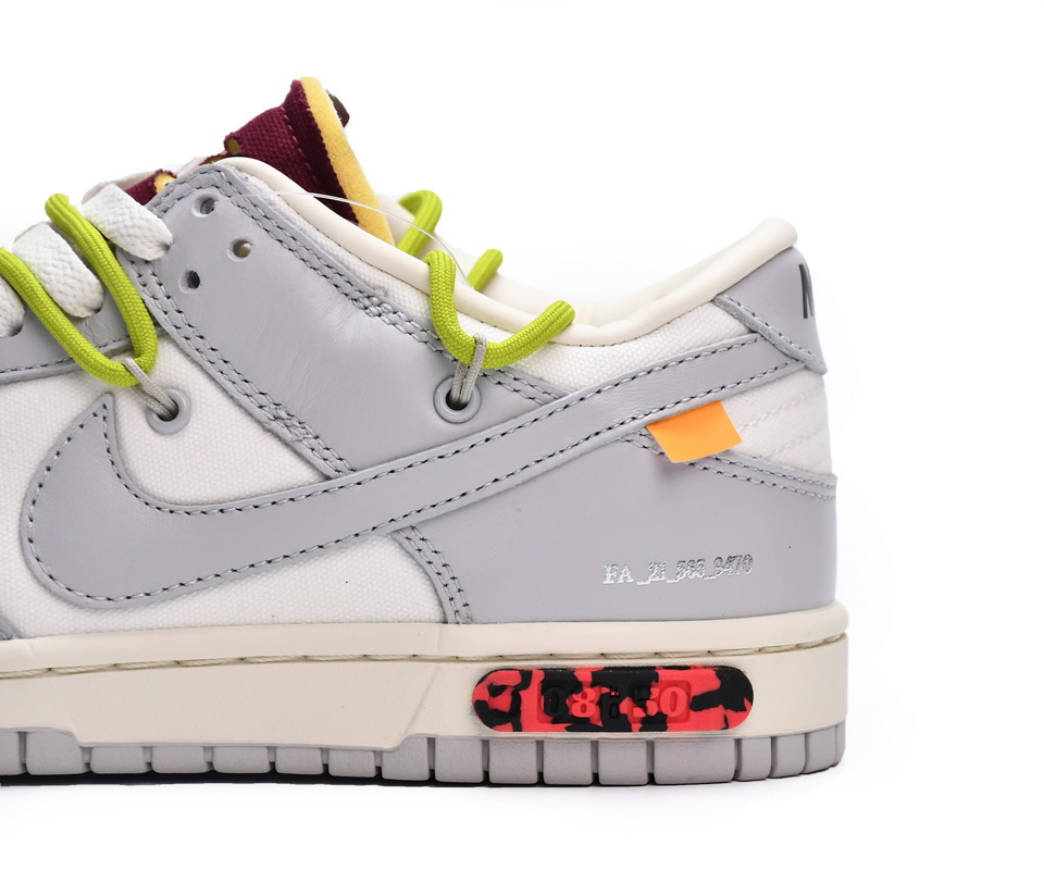 Off White Nike Dunk Low The 50 White Grey Dm1602 106 9 - www.kickbulk.co