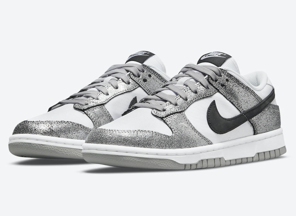 Nike Dunk Low Silver Cracked Leather Shimmer Do5882 001 3 - www.kickbulk.co