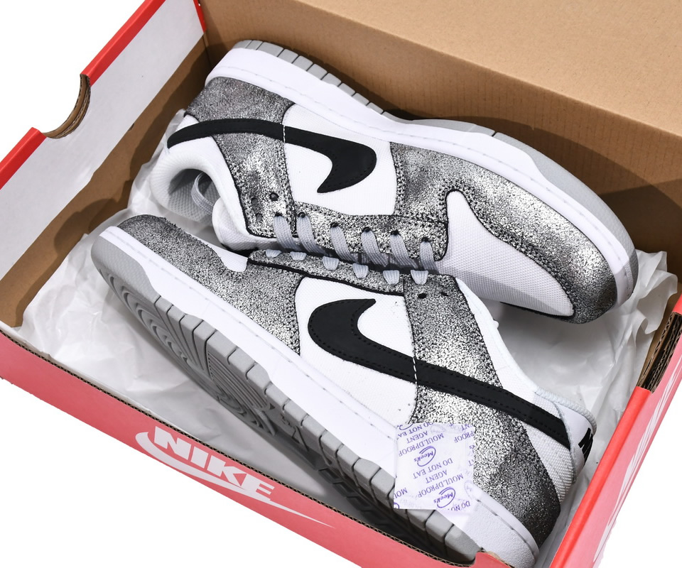 Nike Dunk Low Silver Cracked Leather Shimmer Do5882 001 6 - www.kickbulk.co