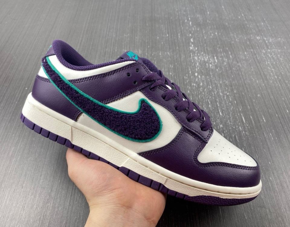 Nike Dunk Low Chenille Swoosh Dq7683 100 10 - www.kickbulk.co