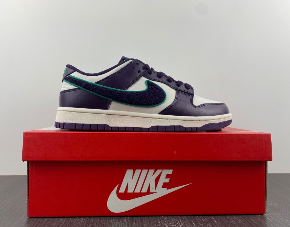 Nike Dunk Low Chenille Swoosh Dq7683 100 15 - www.kickbulk.co