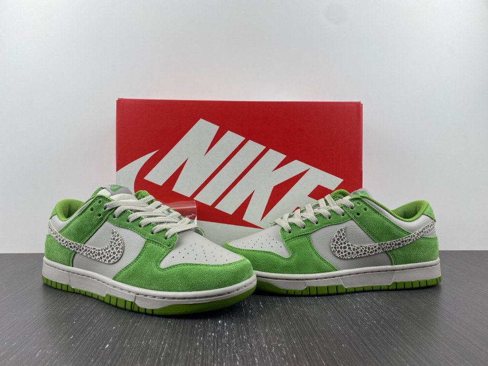 Nike Dunk Low Safari Swoosh Chlorophyll Dr0156 300 12 - www.kickbulk.co