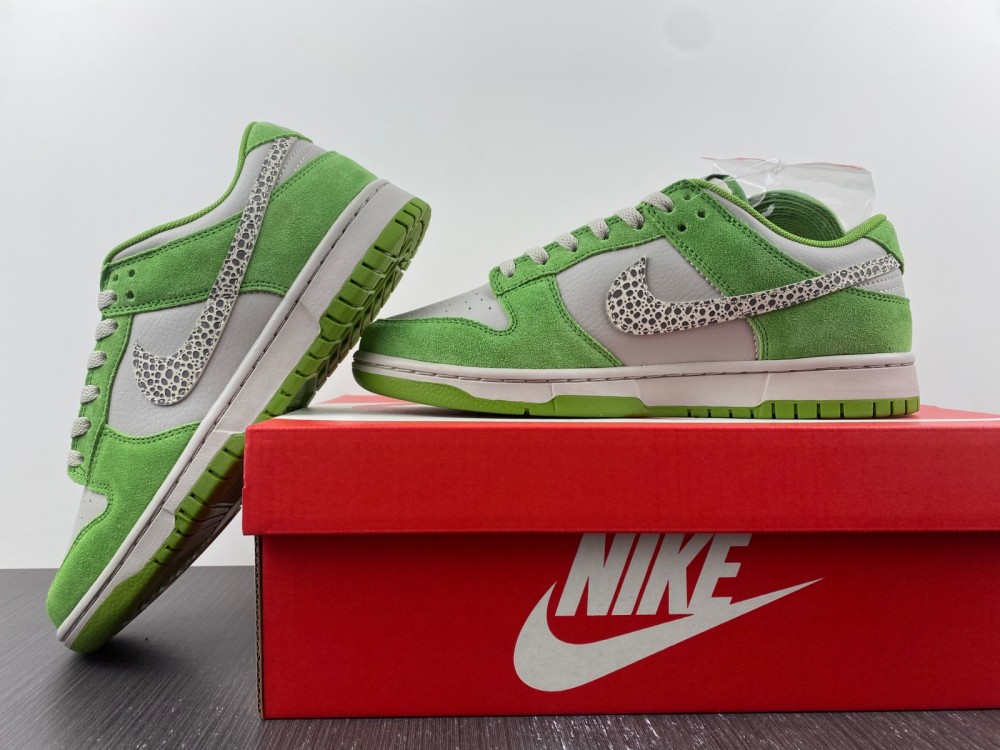 Nike Dunk Low Safari Swoosh Chlorophyll Dr0156 300 13 - www.kickbulk.co