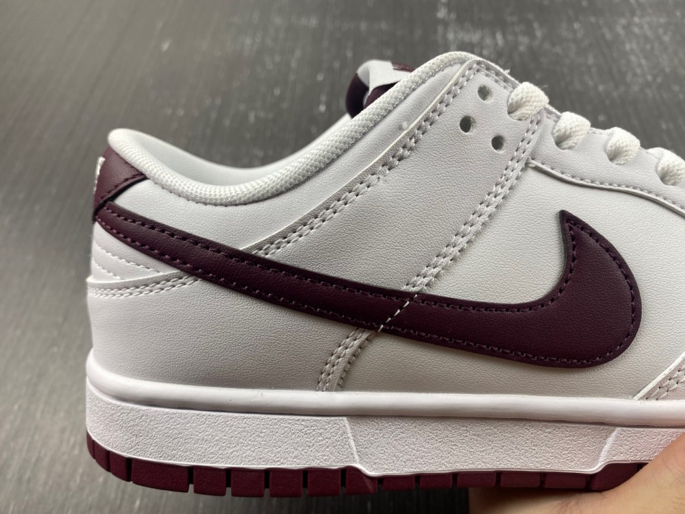 Nike Dunk Low White Night Maroon Dv0831 102 17 - www.kickbulk.co