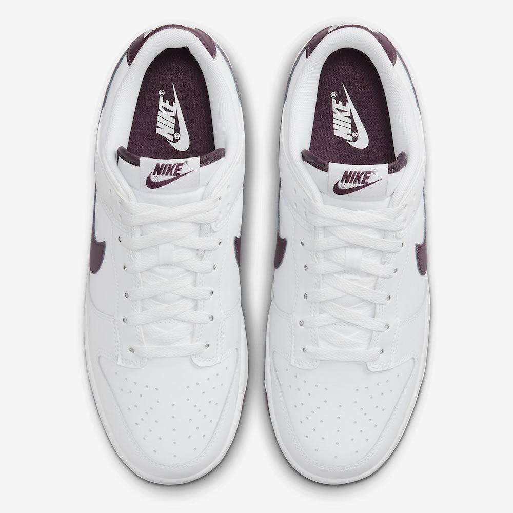 Nike Dunk Low White Night Maroon Dv0831 102 2 - www.kickbulk.co