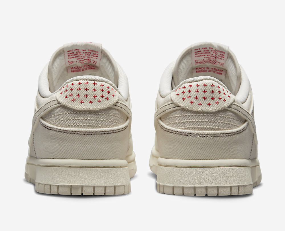 Nike Dunk Low Sashiko Light Orewood Brown Dv0834 100 4 - www.kickbulk.co