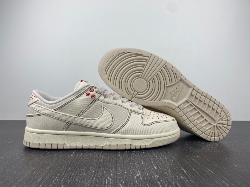 Nike Dunk Low Sashiko Light Orewood Brown Dv0834 100 9 - www.kickbulk.co