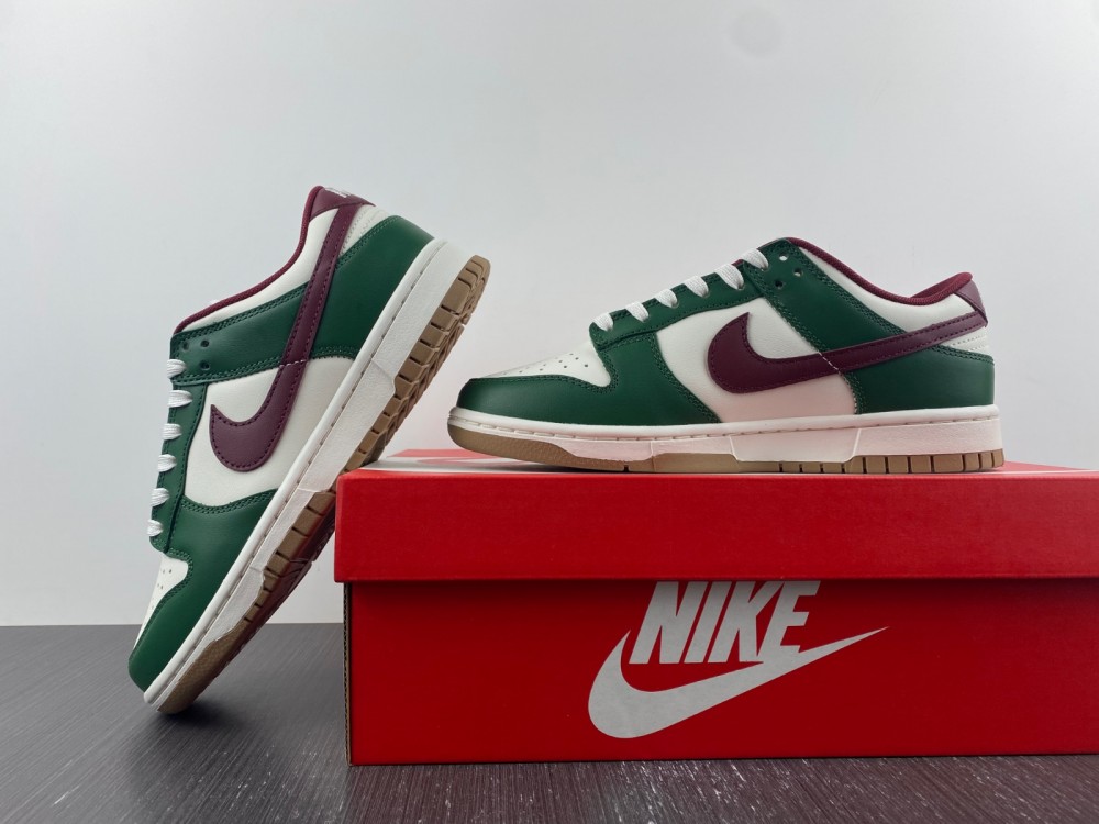 Nike Dunk Low Gorge Green Team Red Fb7160 161 12 - www.kickbulk.co