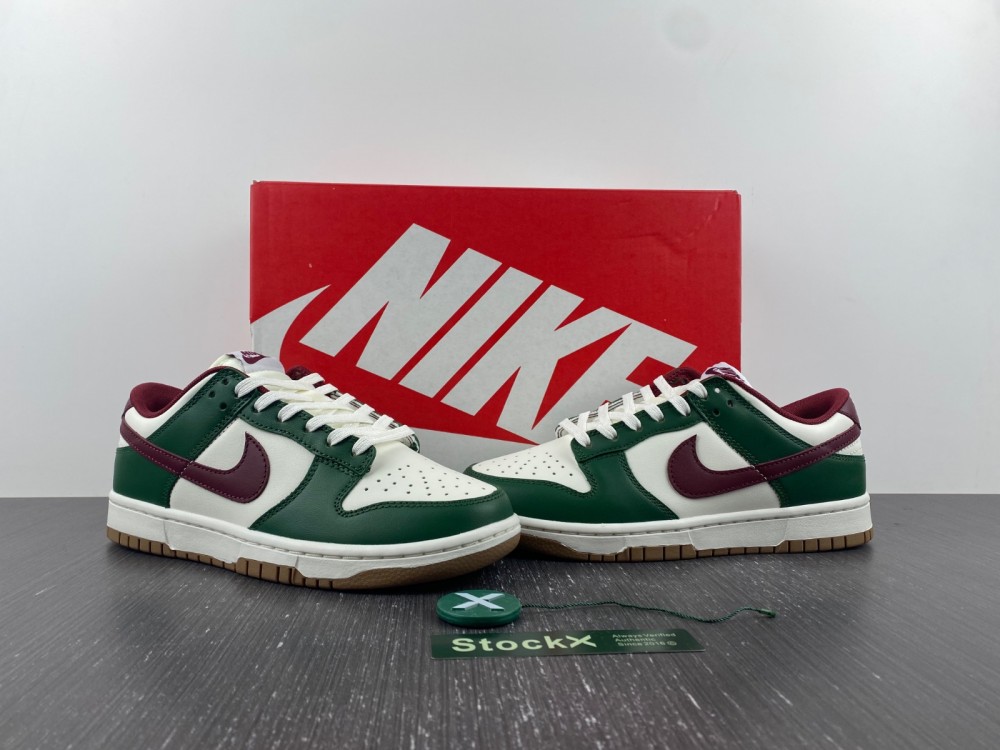 Nike Dunk Low Gorge Green Team Red Fb7160 161 7 - www.kickbulk.co