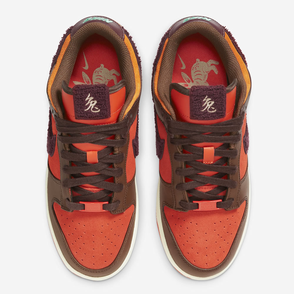 Nike Dunk Low Year Of The Rabbit Brown Orange Fd4203 661 2 - www.kickbulk.co