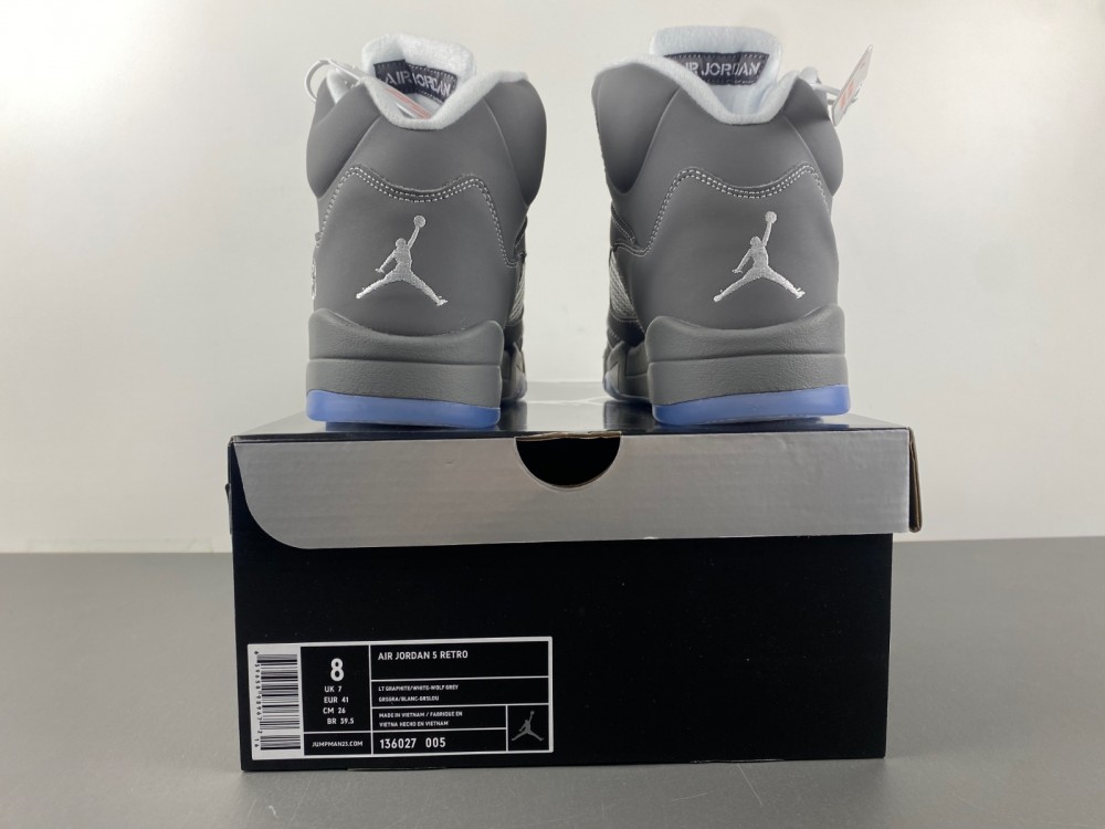 Air Jordan 5 Retro Wolf Grey 136027 005 12 - www.kickbulk.co