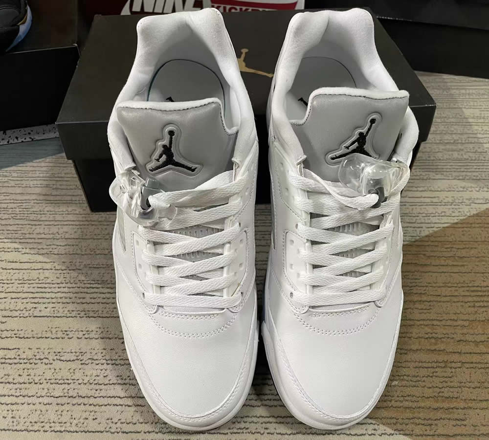 Air Jordan 5 Retro Low Gs White Wolf Grey 819172 122 2 - www.kickbulk.co