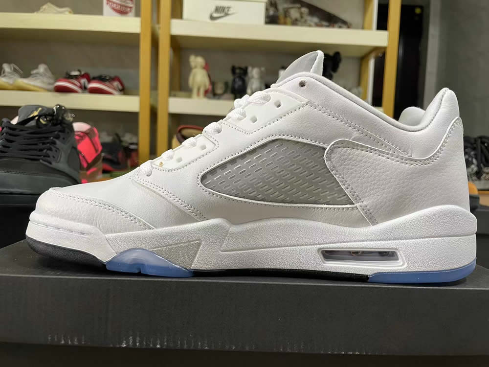 Air Jordan 5 Retro Low Gs White Wolf Grey 819172 122 7 - www.kickbulk.co