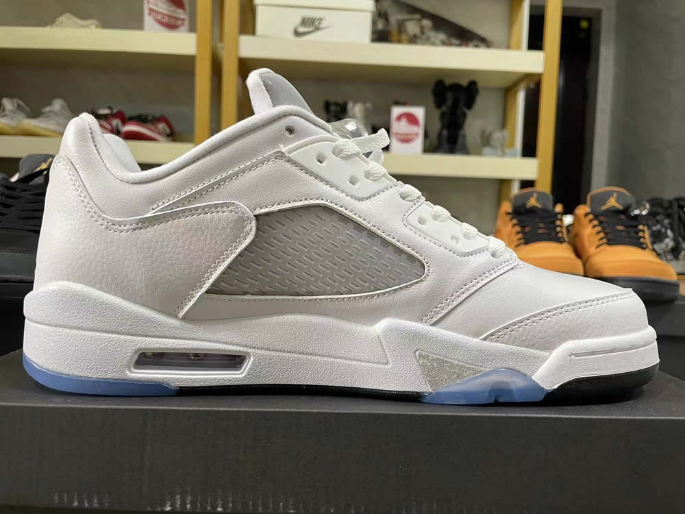 Air Jordan 5 Retro Low Gs White Wolf Grey 819172 122 9 - www.kickbulk.co