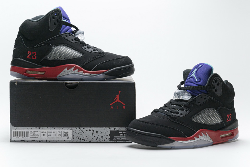 Nike Air Jordan 5 Retro Top 3 Black Cz1786 001 3 - www.kickbulk.co