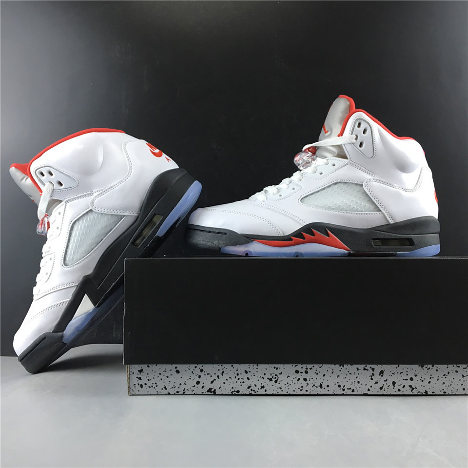 Nike Air Jordan 5 Retro Fire Red Silver Tongue 2020 Da1911 102 3 - www.kickbulk.co