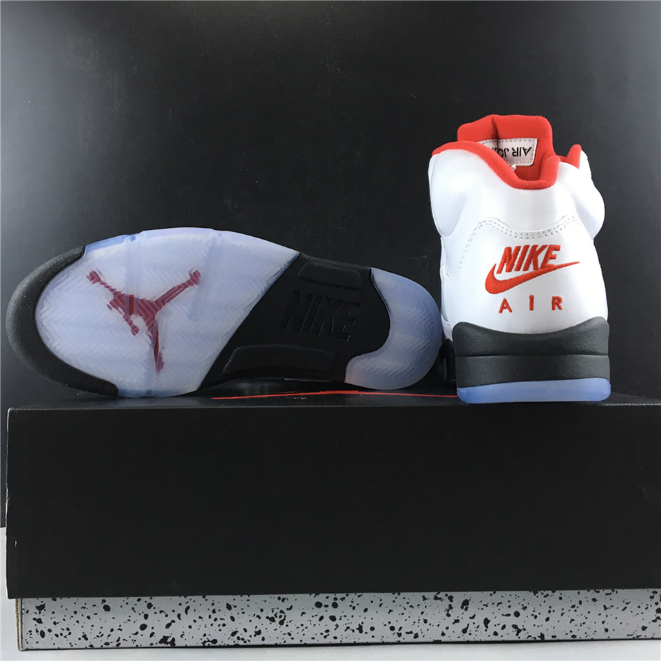 Nike Air Jordan 5 Retro Fire Red Silver Tongue 2020 Da1911 102 5 - www.kickbulk.co