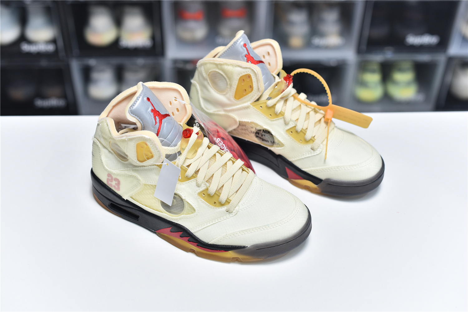 Off White x Air Jordan 5 Retro SP Sail DH8565-100