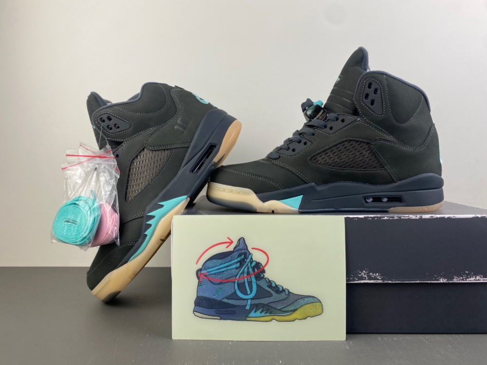 Solefly Jordan 5 Retro Black Aurora Green Iu0734 001 7 - www.kickbulk.co