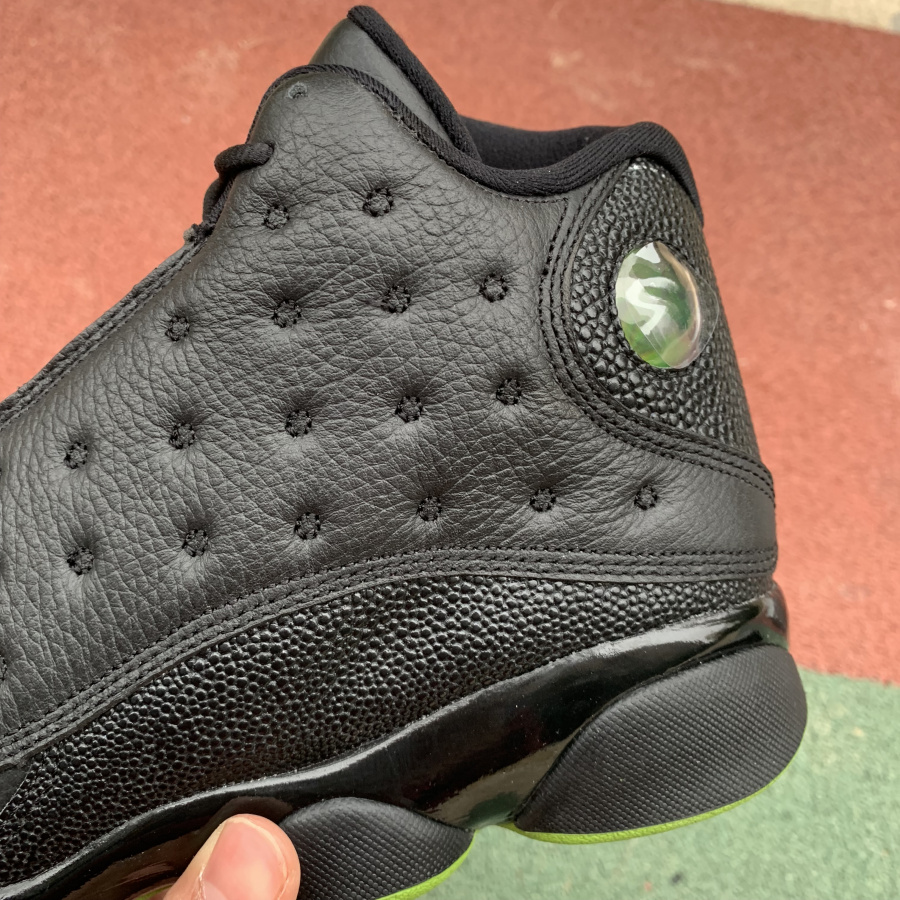 Nike Air Jordan 13 Altitude Black Green 414571 042 13 - www.kickbulk.co