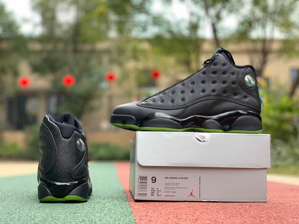 Nike Air Jordan 13 Altitude Black Green 414571 042 23 - www.kickbulk.co