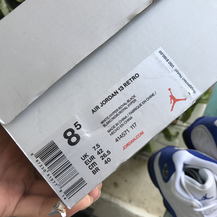 Nike Air Jordan 13 Hyper Royal 414571 117 11 - www.kickbulk.co