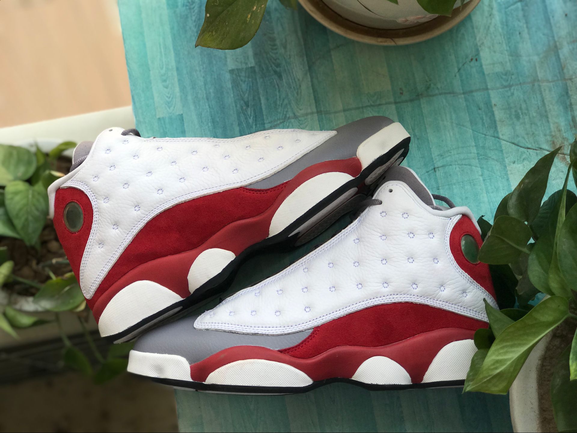 Nike Air Jordan 13 Retro Cement Grey Toe 414571 126 10 - www.kickbulk.co