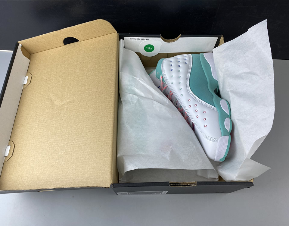 Air Jordan 13 Retro Gs Aurora Green 439358 100 20 - www.kickbulk.co