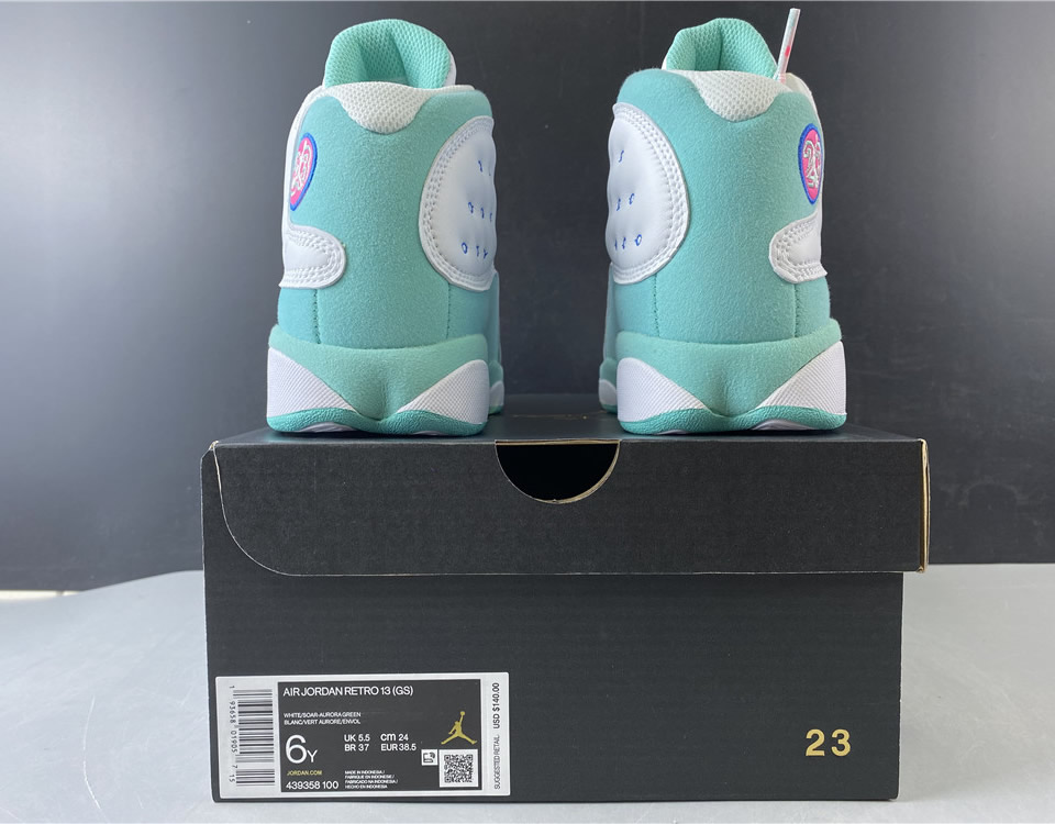 Air Jordan 13 Retro Gs Aurora Green 439358 100 21 - www.kickbulk.co